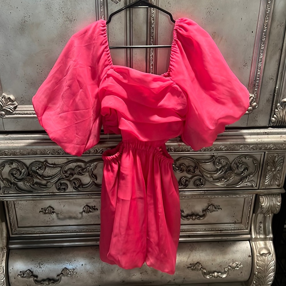Pink cut out dress- never worn- new with tags